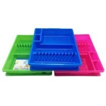 Escurridor platos plastico con bandeja