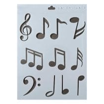 Stencil notas musicales