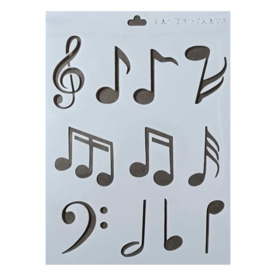 Stencil notas musicales