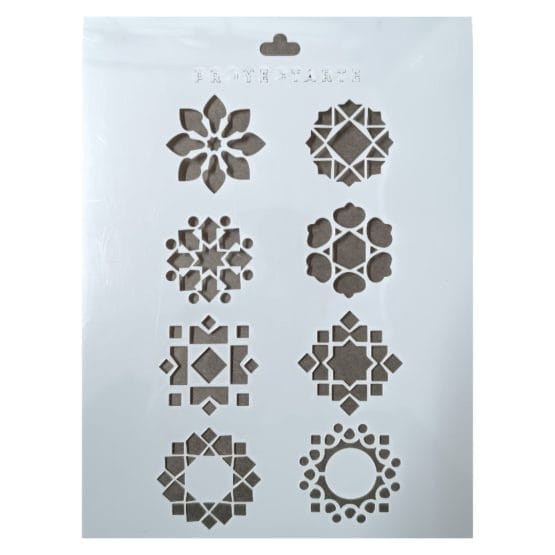 Stencil mandalas
