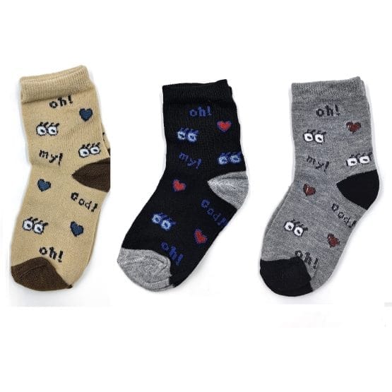 Medias cortas con diseño infantil