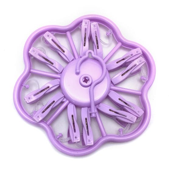 Colgante para ropa flor 12 palillos