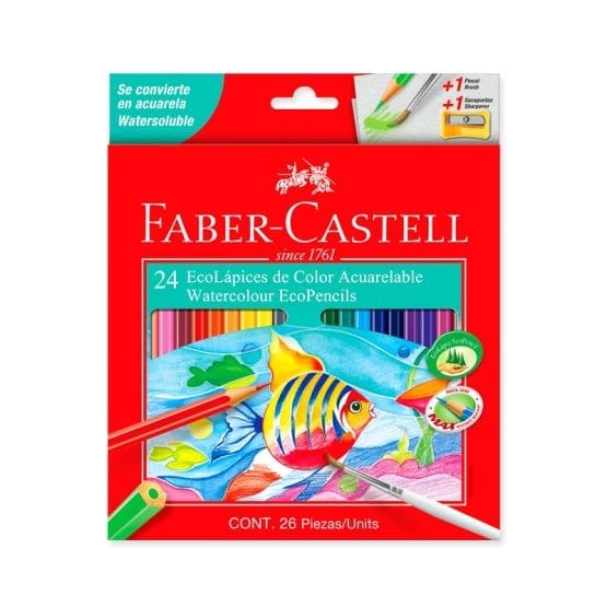 Lapices color faber acuarelable x24