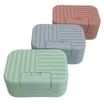 Jabonera plastica rectangular cerrada