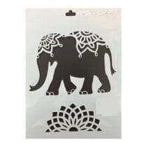 Stencil elefante tibetano
