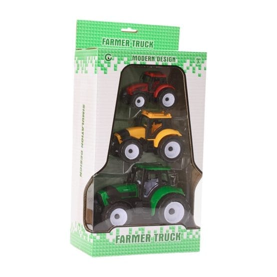 Tractor 3 modelos en caja