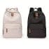 Mochila lisa con cierre marron