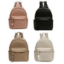 Mochila simil cuero 4 colores