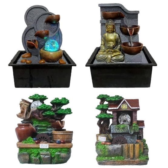 Fuente de agua bosque/canastos