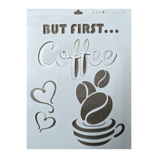 Stencil but first coffee