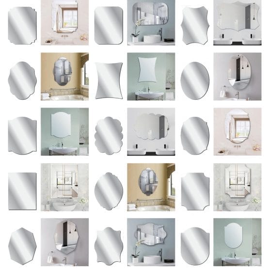 Espejo autoadhesivo formas