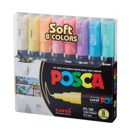 Marcador uni posca pasteles 0.7mm