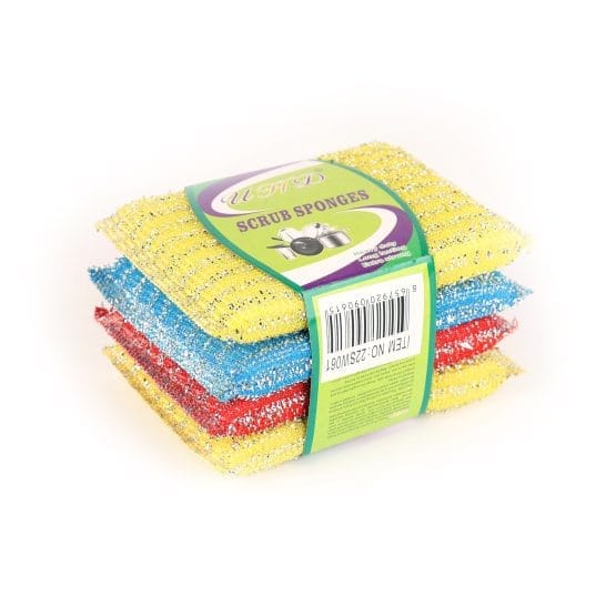 Esponja cocina x4 hilo metal