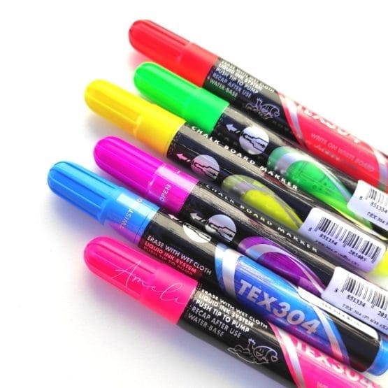 Marcador tiza liquida varios colores tex 304