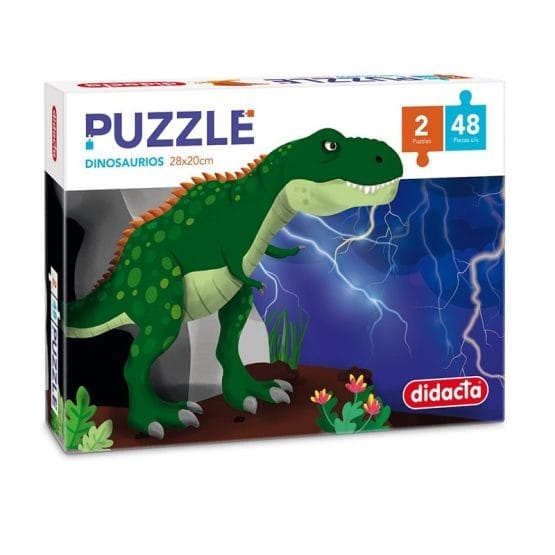 Puzzle dinosaurios 2 x 48