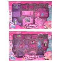 Muebles para muñecas 16 piezas en caja