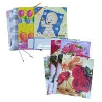 Bolsa de papel mediana diseños surtidos