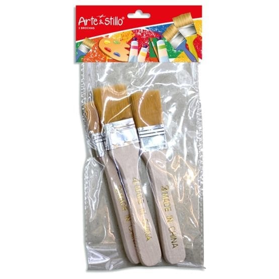 Set x3 brochas arte y stilo