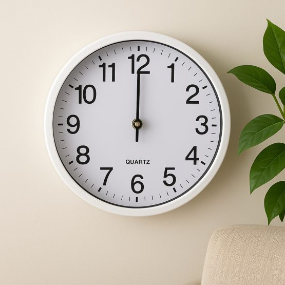 Reloj de pared 25cm borde color