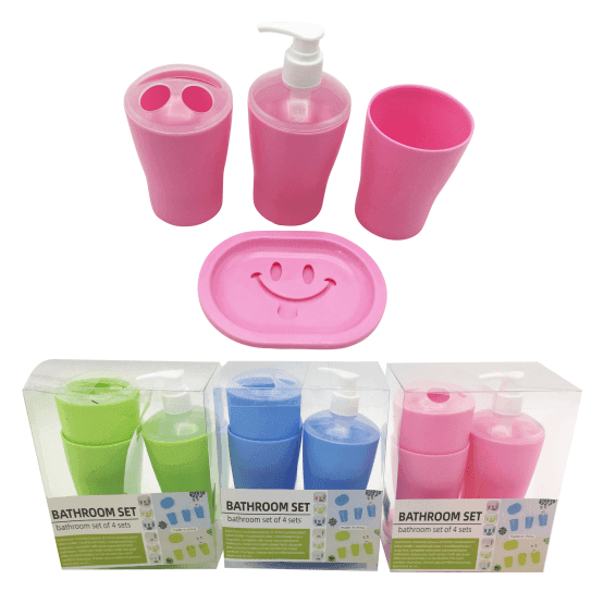 Dispensador jabon plastico con accesorios