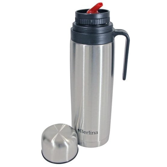 Termo berlina 1l plata con pico cebador