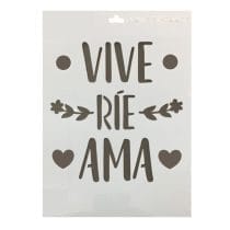 Stencil vive rie ama