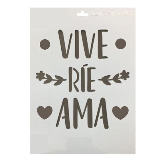 Stencil vive rie ama