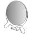 Espejo de metal con pie 6" doble faz redondo