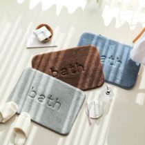 Alfombra baño suave lisa 40x60cm