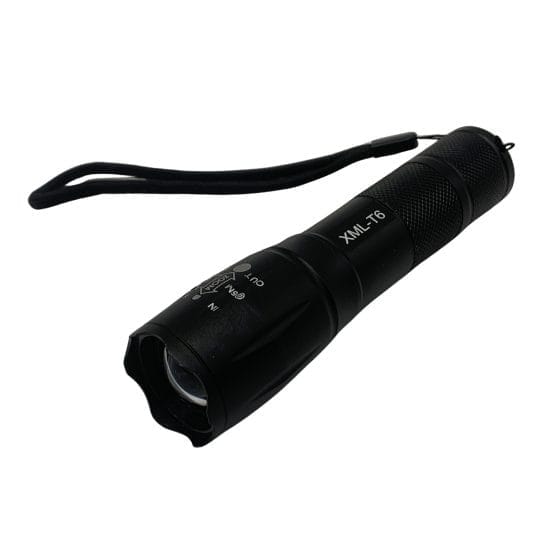 Linterna led de aluminio en caja