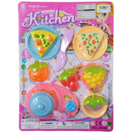 Set cocina 12 piezas en blister