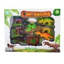 Dinosaurios x6 con accesorios en caja