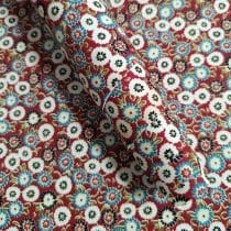 Goma eva flores fondo rojo flw 004