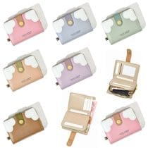 Billetera con corazones blancos