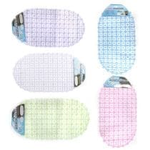 Alfombra baño pvc oval calado ventosa