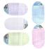 Alfombra baño pvc oval calado ventosa