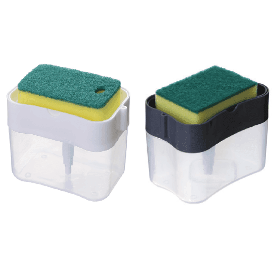 Dispensador jabon porta esponja