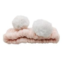 Vincha para maquillaje 2 pompones