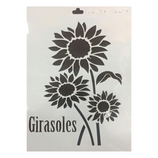 Stencil girasoles