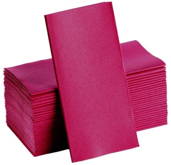 Servilleta doble lisa fucsia x20