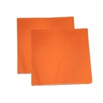 Servilleta doble lisa naranja x20