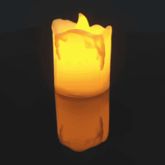 Vela led blanca dos modelos