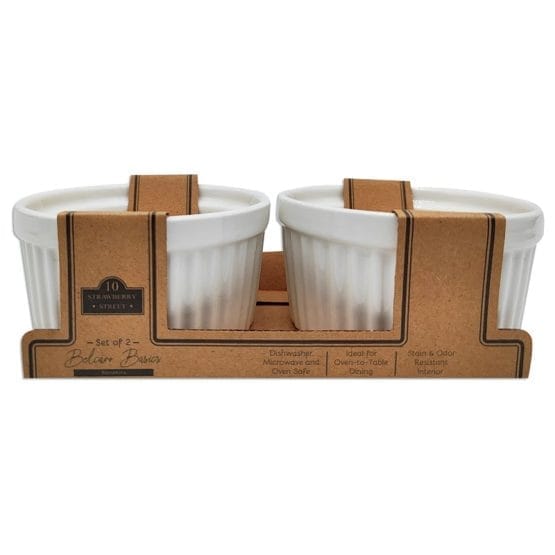 Ramequin de ceramica x2 9.5x6cm