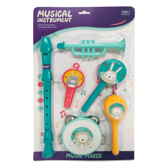 Instrumentos musicales 6 piezas