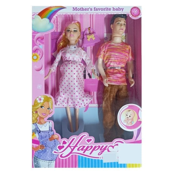 Muñeca embarazada con muñeco