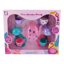 Juego de te plastico 15 piezas en caja