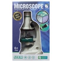 Juego de ciencia con microscopio