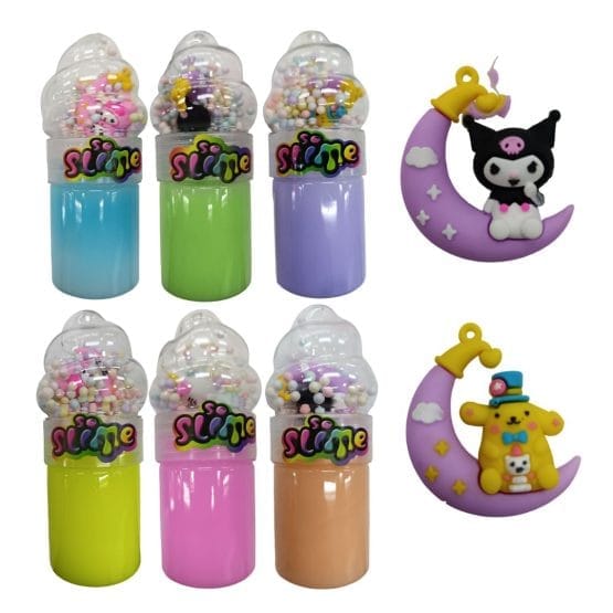 Slime con pelotitas helado