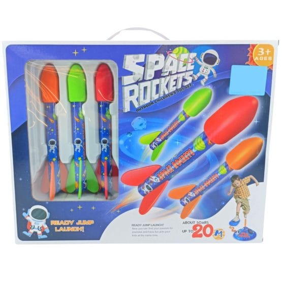Lanza cohetes x3 goma eva