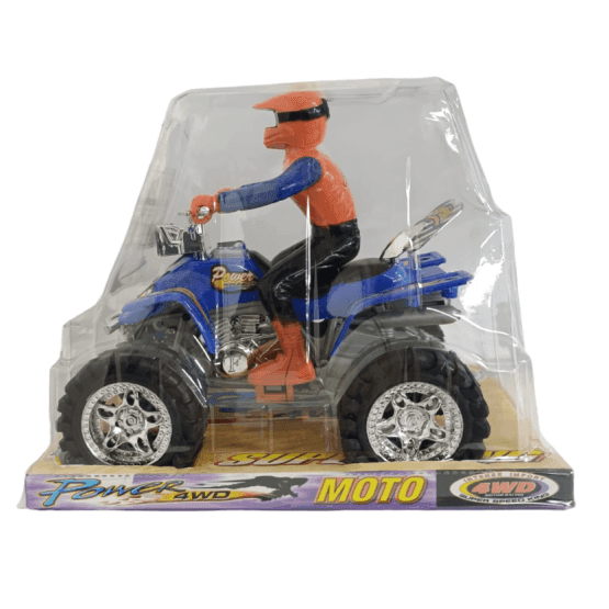 Cuatriciclo con muñeco a friccion